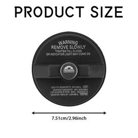 QKYS Locking Gas Cap, Locking Fuel Cap, Gas Cap With Key, Replaces #77300-47020, 10504 Car Accessories Fuel Tank Caps Compatible with Toyota 4Runner, Chevy Camaro, Honda CRV, Infiniti