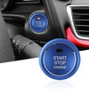 TOMALL Aluminum Engine Start Stop Push Button Cover Trim Compatible