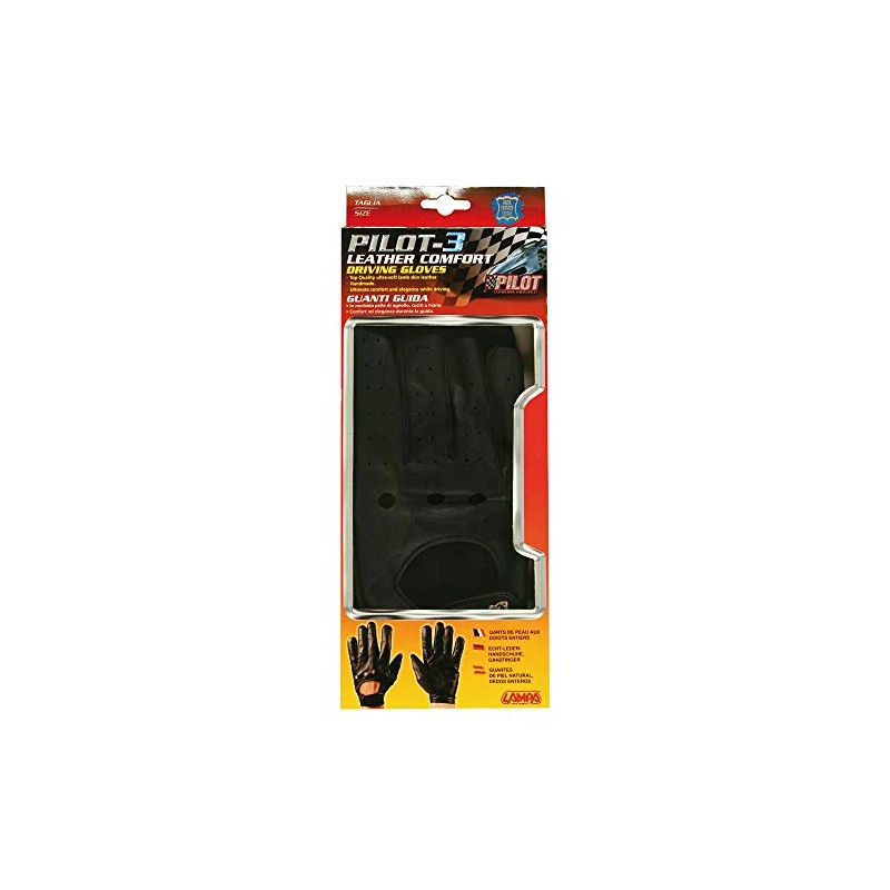 Lampa Pilot-3, Driving Gloves – XL – BLACK