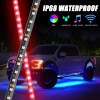 KEEPDSGN 6PCS RGB LED Under Car Underglow body Light Strip