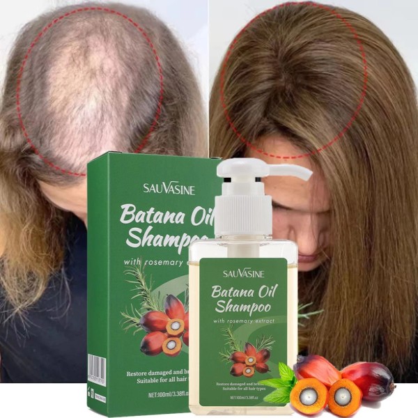 SAUVASINE 100ml Batana Oil Shampoo Batana Shampoo, Rosemary Oil Shampoo,