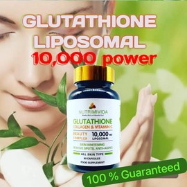 Nutrimivida Liposomal Glutathione 10000mg - 60 Capsules - Master Liver Detox