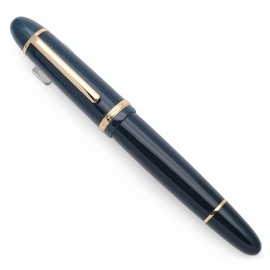 JINHAO X159 Resin Fountain Pen with Ink Converter (Fine Nib, Gold Clip-Dark Blue)