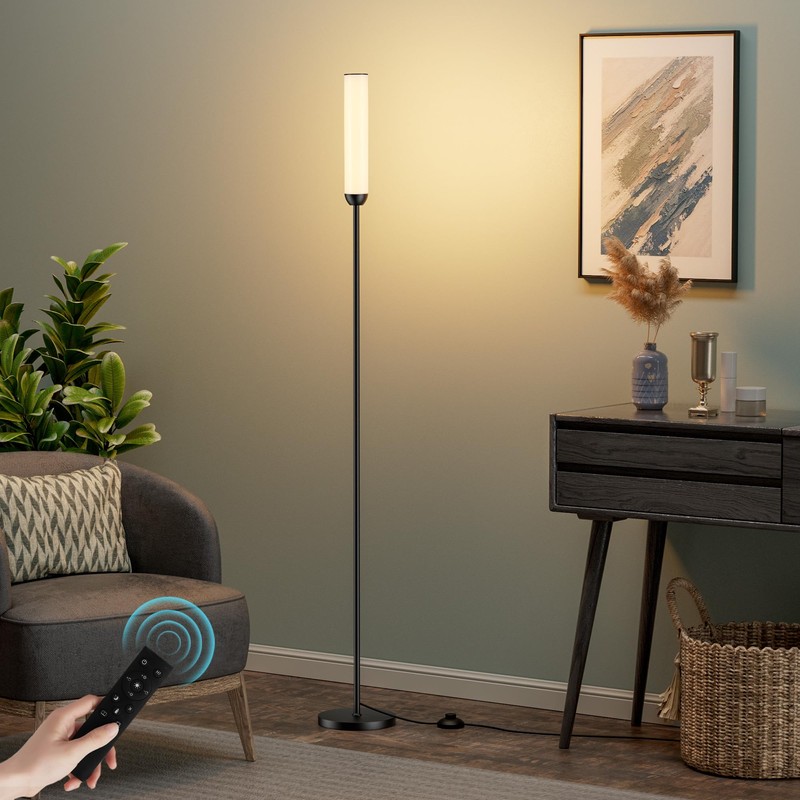 LED Floor Lamp with Remote Control, 65" Standing Lamp with