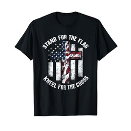 Patriot USA Flag Religious Quote 4th of July Christian Faith T-Shirt for Women Men