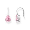 Thomas Sabo Pink Cubic Zirconia Drop Earrings 925 Sterling Silver