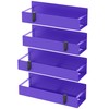 HuggieGems HuggieGems 4 Pack Magnetic Spice Storage Rack Organizer for