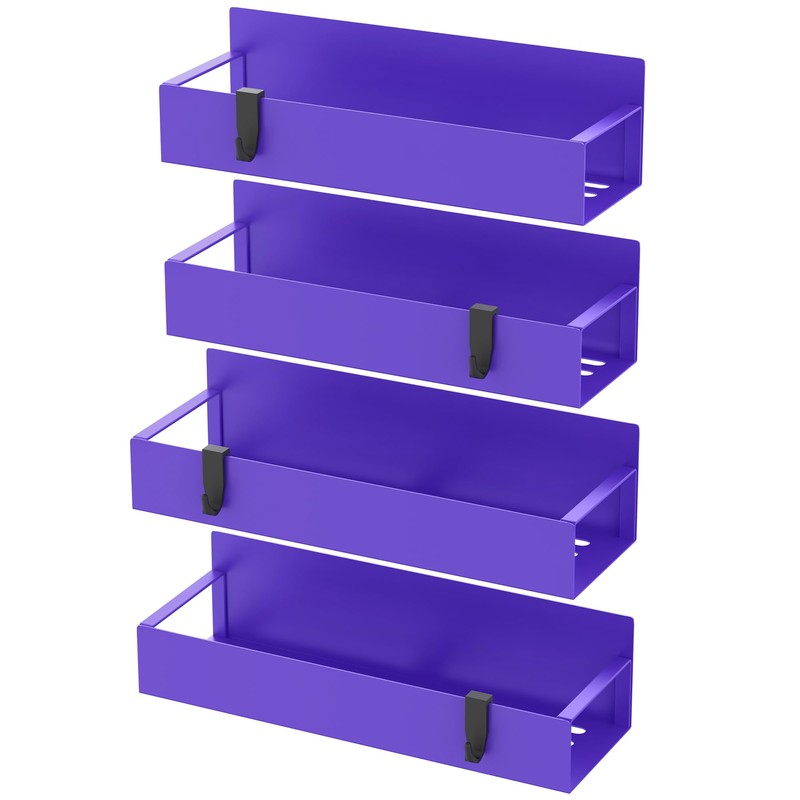 HuggieGems HuggieGems 4 Pack Magnetic Spice Storage Rack Organizer for