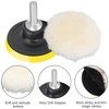 Linkstyle 7PCS 3inch Wool Polishing Buffing Pad, with Hook and