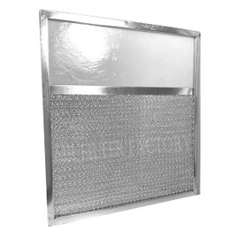 2-Pack Air Filter Factory 17 x 17-3/8 x 3/8 Inches Range Hood Aluminum Lens Grease Filters