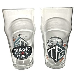 Magic Hat Brewing Company Taken For Granit IPA 16oz Beer Glasses | Set of Two (2)