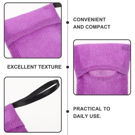 NOLITOY Soap Bar Holder Bath Bag Soap Shampoo Bar Pouch Shampoo Bar Bag Purple Nylon Wash Bag