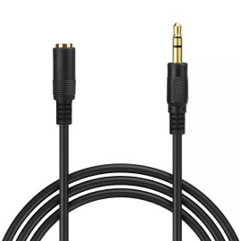 Yellow Price 3.5mm Male to Female M/F Stereo Jack Headphone Extension Cable Aux Audio 10FT