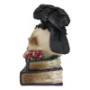 Raven Crow Perching On Skull With LED Eyes And Spell