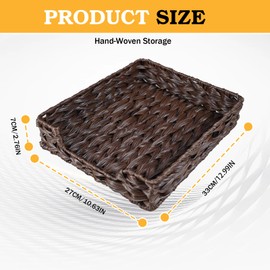 2 Pcs A4 File Tray Letter Desk Basket Paper Tray File Basket for Desk Organizer Letter Size Documents Trays for Office Toilet Tank Organizer-Brown