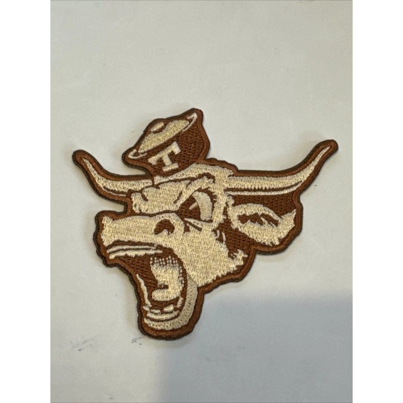 Texas Longhorns Vintage Embroidered Iron On Patch 3.5” X 3”