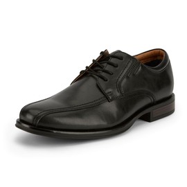DOCKERS Mens Geyer Dress Run Off Oxford Shoe, Black, 10.5 W