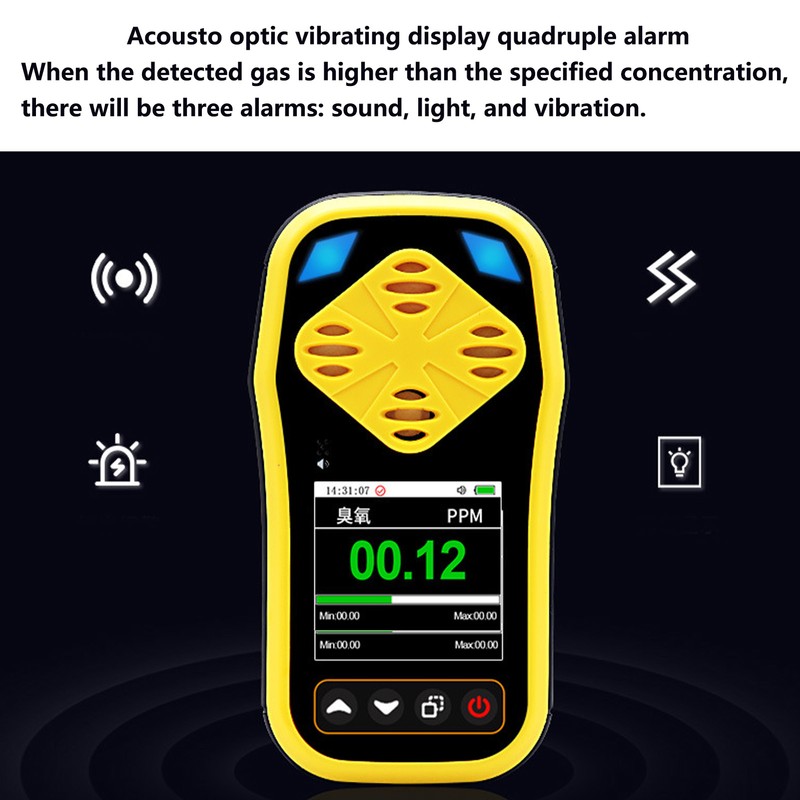 Handheld Ozone Analyzer Portable O3 Gas Concentration Detector for Outdoor