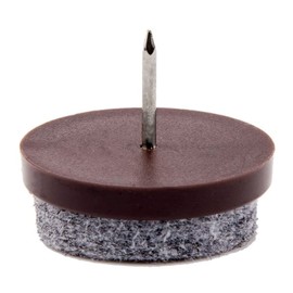 50pcs Round Heavy Duty Felt Furniture Pads,Ulifestar Nail On Furniture Sliders Hardwood Floor Protectors for Chair Table Desk Desser Cabinet Sofa Couch Leg Feet Non Slip