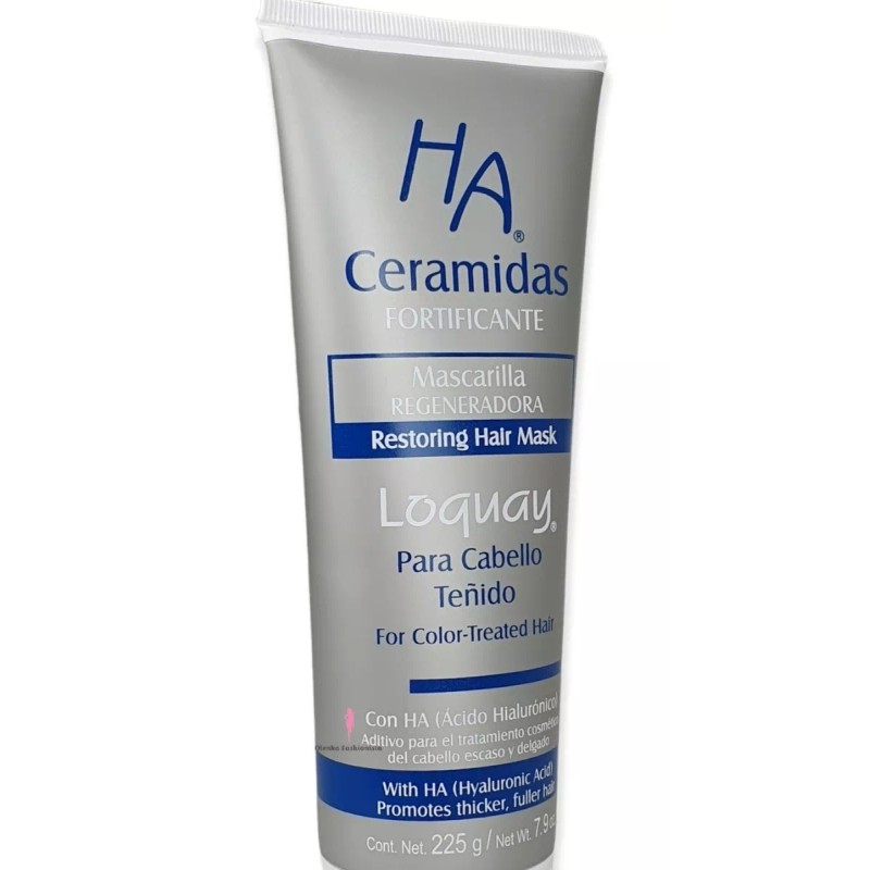 Loquay Mascarilla Regeneradora Para Cabello Teñido Ha Ceramidas