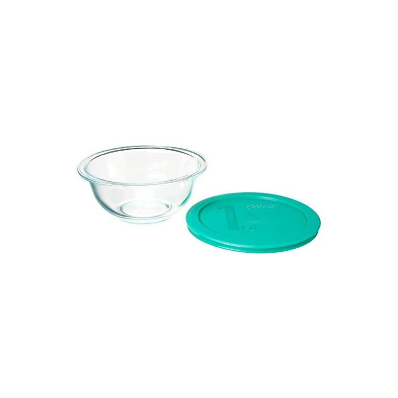 Pyrex Smart Essentials Glass Bowls with Plastic Lids, 8-Piece Set