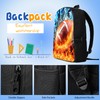 3PCS Football Backpack Set for Boys, Lightweight Large Backpack with