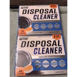 ACTIVE 2x Active Garbage Disposal Cleaner Deodorizer Tablets 24 Tablets Ea Citrus Scent