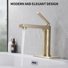 HONYI Bathroom Faucets Brass Bathroom Sink Faucet with Single Handle