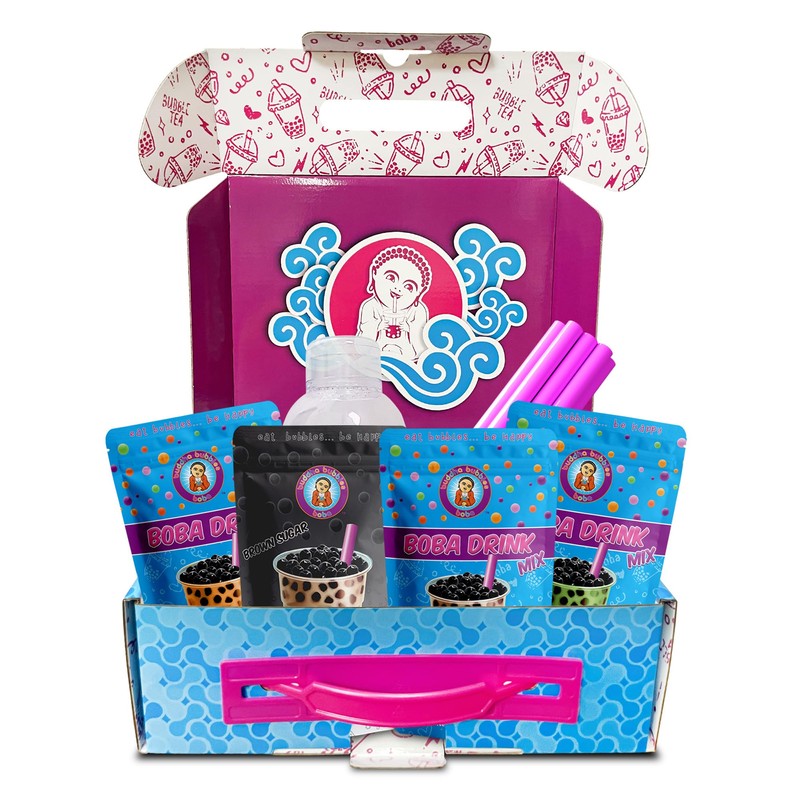 The NEW JUMBO D.I.Y. Boba/Bubbles Party Kit ~ CLASSIC FLAVORS