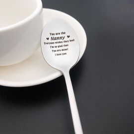 Christmas Spoon Gifts for Nanny Grandma Gift You are The Nanny Everyone Wishes They Had Spoon Gift for Nanny Babysitter Appreciation Gift Mothers Day Birthday Gift for Nanny