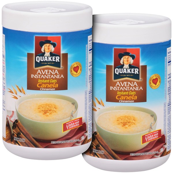 Quaker Avena Instantanea Canela Instant Oats Cinnamon 11.6 oz (Pack of 2)