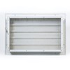 Aluminum Garage Door Air Vent Grille Register - with Damper