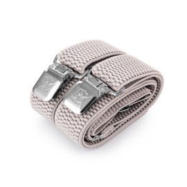 Decalen Mens Braces X Style Very Strong Clips Adjustable One Size Fits All Heavy Duty (Silver), One Size - Long