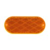Truck-Lite 98001Y Yellow Reflector (Oval, Yellow, Reflector, 2 Screw Or