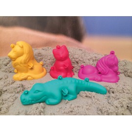 Eduplay 160184 Sand Mold 3D Small Indoor, Set of 4'', Multi Colour