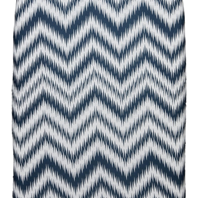 Ironing Board Cover and Pad (Blue Chevron), 100% Cotton with