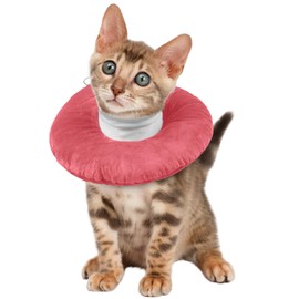 Cat Cone Collar Soft Small, Cat Recovery Collars & Cones Cat Cone Collar Soft Kitten Elizabethan Collar for Cat Small Dog Cone Kitten Recovery Cone Cat Neck Donut(Pink, S)