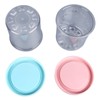 4Pcs Ice Cream Pints Containers and Lids Large Capacity Round