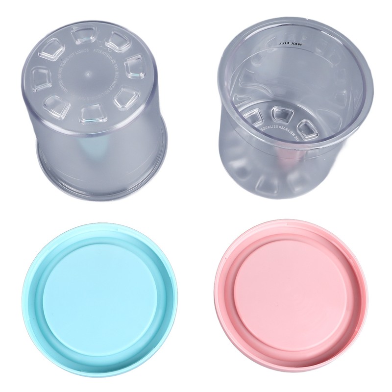4Pcs Ice Cream Pints Containers and Lids Large Capacity Round