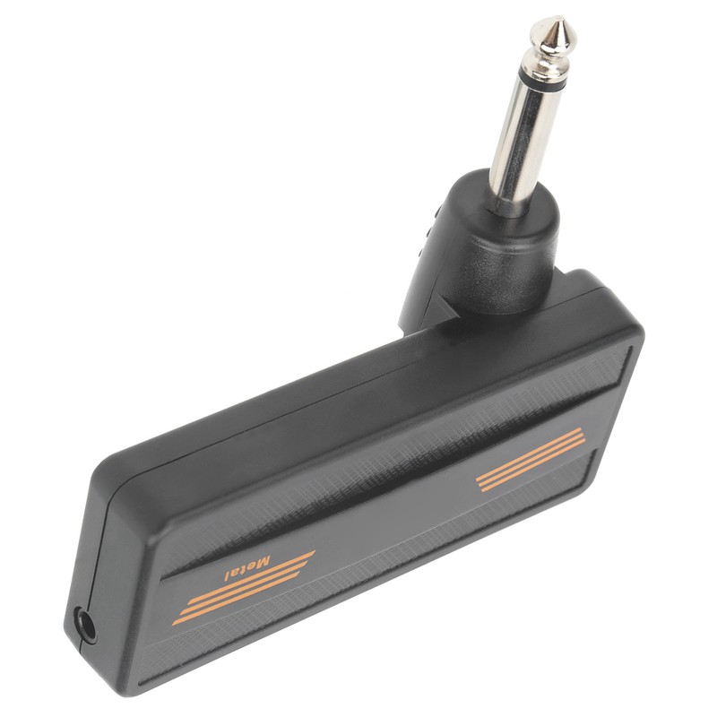 Plug Amp Electric Guitar Headphone Amplifier Chargeable Portable Distortion Effect