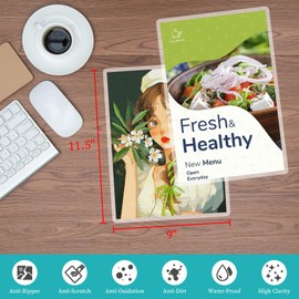 OausTect OausTect Thermal Laminating Pouches 3 mil, Clear 9 x 11.5 Inch Laminating Sheet Paper for Thermal Laminator, Holds 8.5 x 11 Inch Letter Size Sheets Lamination Sheet (200 Pack)