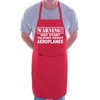 Print4U Warning May Talk About Aeroplanes Funny BBQ Novelty Cooking