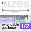 DOJA Barcelona Gas Hose, Stainless Steel, 340 mm, Pack 1,