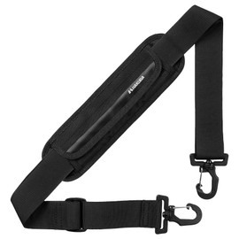 Hakuba KSB-WC01M Camera Bag Accessories, Shoulder Belt, Wide Cushion Belt, M, Wide Thickness Pad to Disperse Weight, High Strength Hook Parts, Black