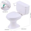 1:12 Scale Miniature Bathroom Toilet - Realistic Dollhouse Furniture for