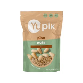 Yupik Pine Nuts, 3.5 Oz, Gluten-Free, Kosher, Smooth & Creamy Pine Kernels, Raw Nuts, Shelled, Unsalted, Unroasted, Oil-Free, Source of Iron