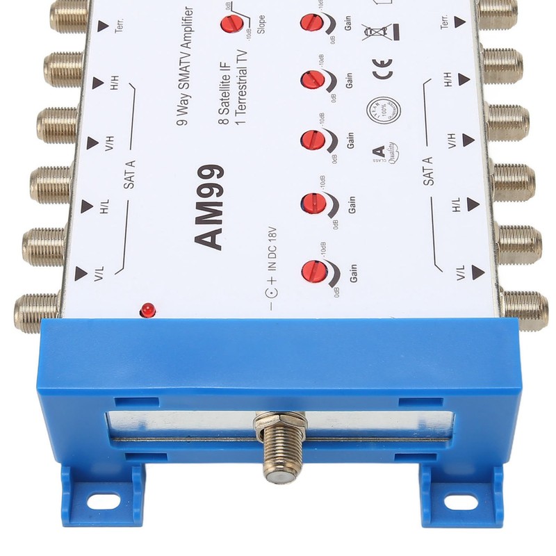 9 Way SMATV Amplifier Professional Plug and Play Satellite TV