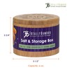 Totally Bamboo Salt Cellar Bamboo Storage Box with Magnetic Swivel