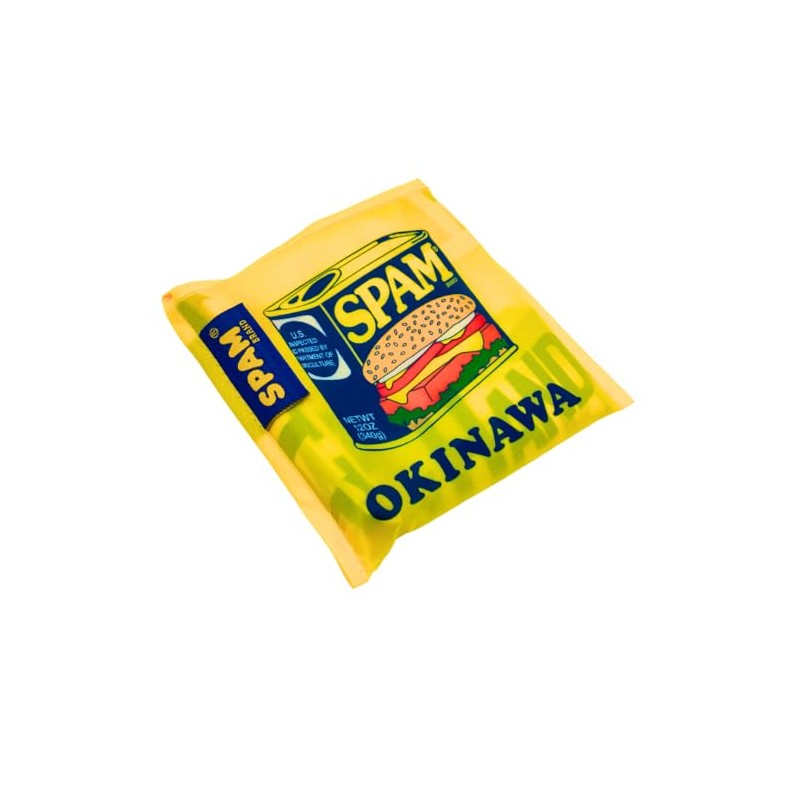 SPAM OKINAWA Eco Bag, Tote Bag, Lightweight, Yellow, Blue, White,
