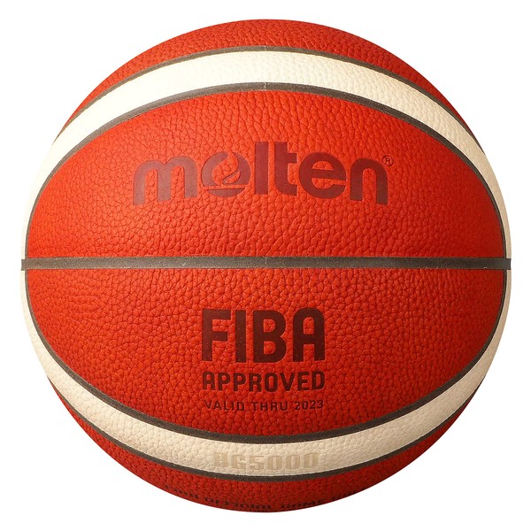 molten BG5000 B7G5000 B7G5000 Basketball, Natural Leather, Sticked, No. 7 Ball, General Boys, College Students, High School Boys, Junior High School Boys, International Certified Ball, Certification Ball, Brown